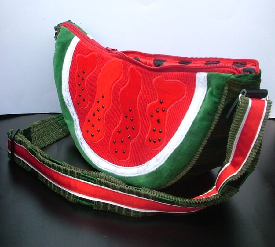 Red & Green Watermelon Handbag