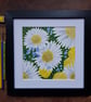 Oxeye Daisies, Forget-me-nots and Dandelions - framed original artwork 