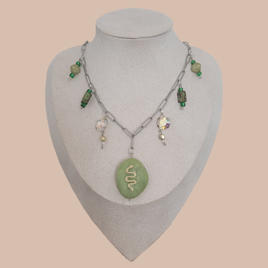 Snake Charm Necklace 