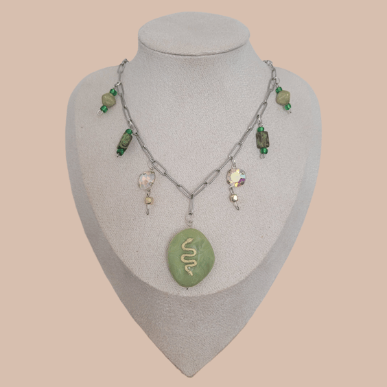 Snake Charm Necklace 