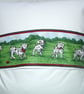 A Dalmation pup outside a fire station  cushion - Image 3