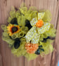 Yellow and black bee style door wreath - Image 5
