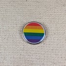 Pride Flag Pin - Pride Themed Badge - Large Resin Topped Pin Badge