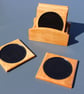 Handcrafted Cherry Wood Coasters - Set of 6 with Matching Stand - Image 3