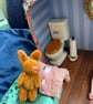 Rabbit Bathroom  doll's house in a suitcase  - Image 10