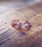 Handcrafted Copper Rose Vine Bangle - Medium, Adjustable  - Image 2