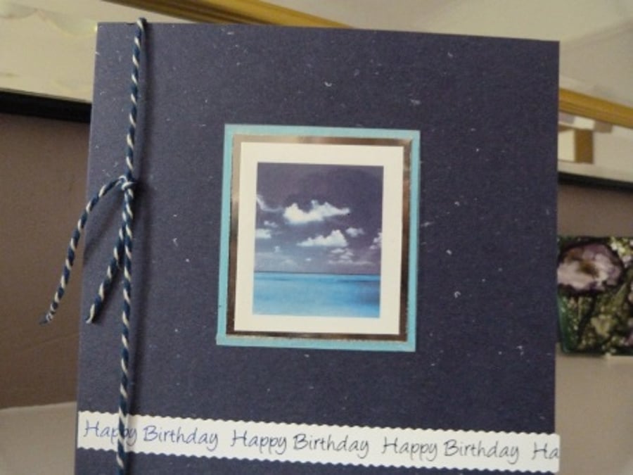 Ocean View Male Birthday Card