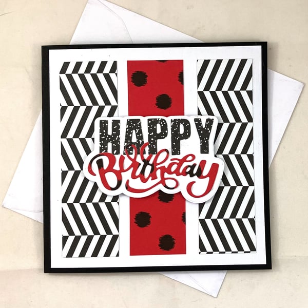 Square Happy Birthday card