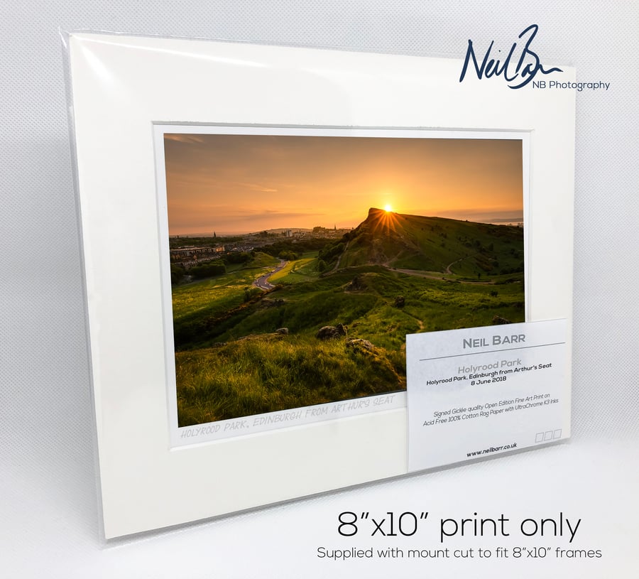 Holyrood Park Edinburgh Arthurs Seat Scotland - A5 (10" x 8") Unframed Print