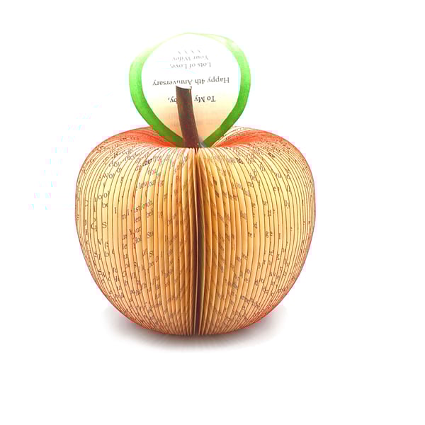 Personalised Apple Custom Wedding Gift Made From Your Own Words 