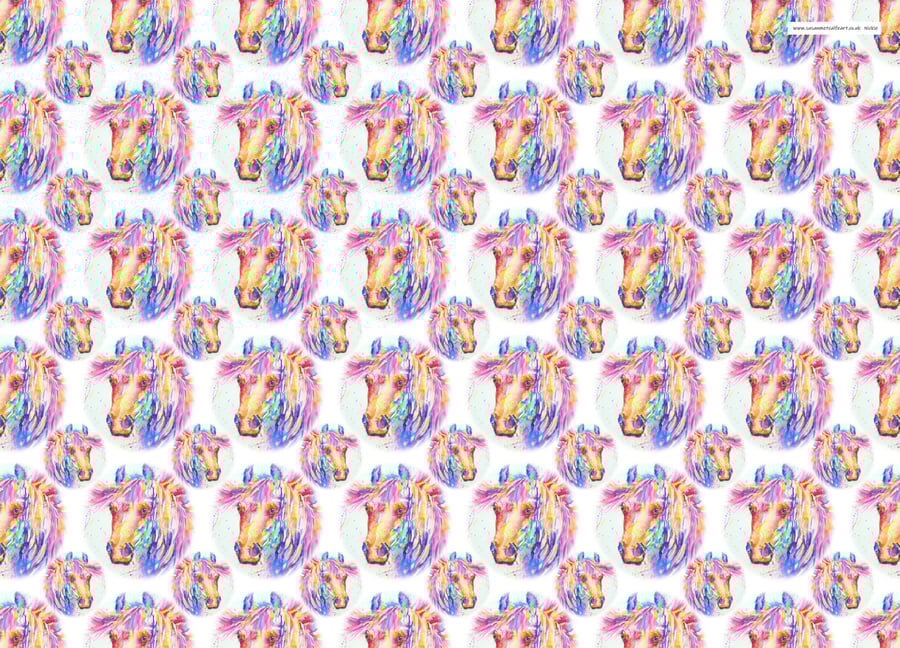 Horse Gift Wrap and tags