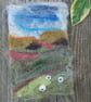 Needle felted picture - Yorkshire Dales  4 x 6 ins  available framed or unframed - Image 2