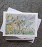 Floral Card. Wildflower Melange. Blank Card