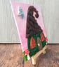 Whimsical sea glass and sea pottery fairy house - Image 3