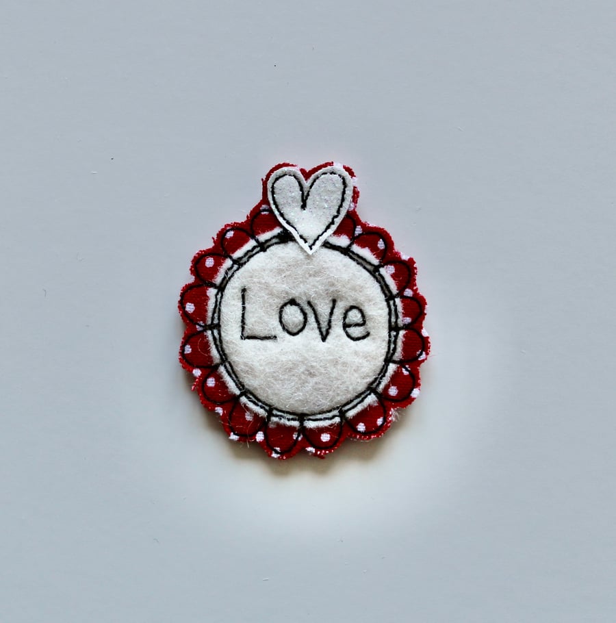 'Love' Handmade Magnet