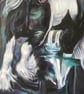 Spirit of the Enchanted Forest – Original Mixed-Media Horse Painting - Image 5