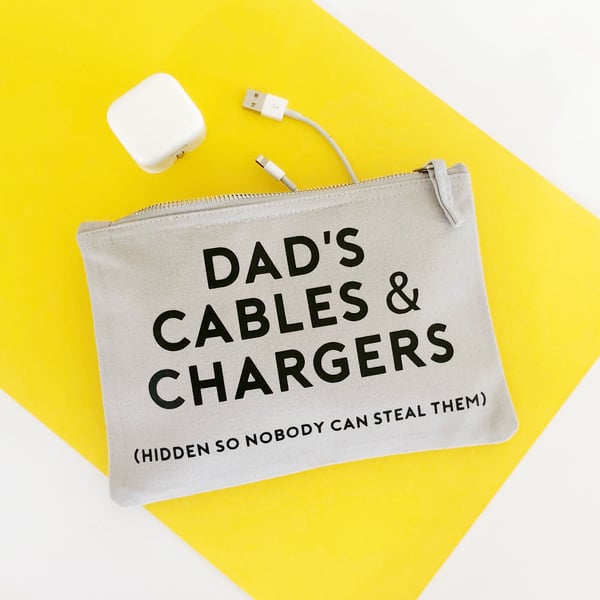 Dad's Cable Storage Zip Pouch
