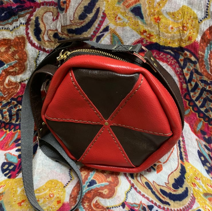 Hexagon crossbody bag Folksy