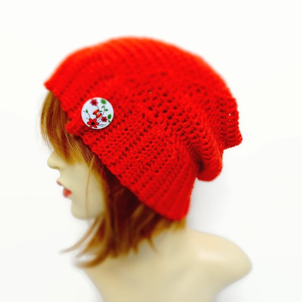 Adult  Burnt Orange slouchy hat