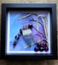 Purple Profile Beaded Dragonfly Box Frame
