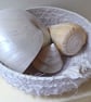 Cream silk coiled basket - ideal for any room - Image 3