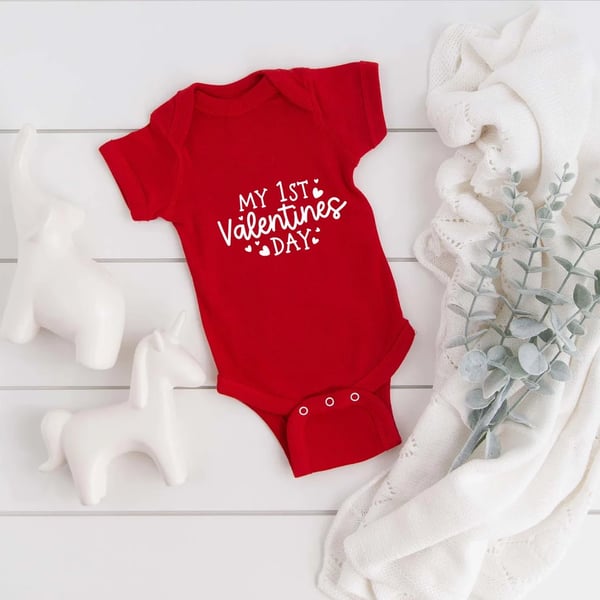 My First Valentine’s Day Baby Vest  0-3 Months