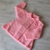 Baby coat - hand knitted to fit up to 9 months - now reduced