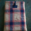 Fabric Book Sleeve with Back Pocket Handmade Small Protective Book Pouch 