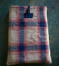 Fabric Book Sleeve with Back Pocket Handmade Small Protective Book Pouch  - Image 1