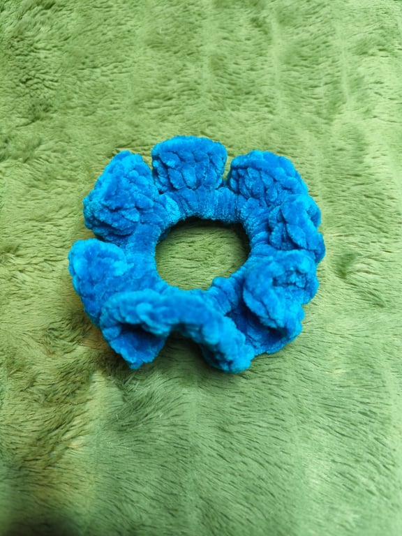 Royal Blue Small Scrunchies Hair Tie