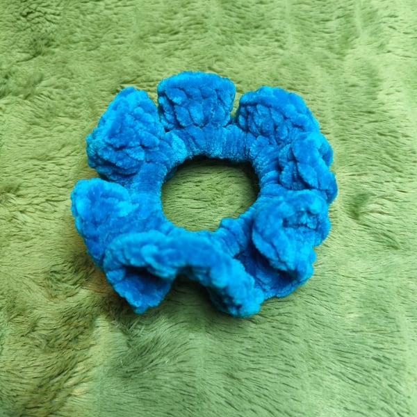 Royal Blue Small Scrunchies Hair Tie