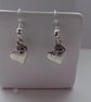Silver Heart Earrings - Image 2