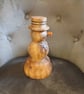 Reclaimed english oak. Lathe turned Wooden snowman  - Image 4