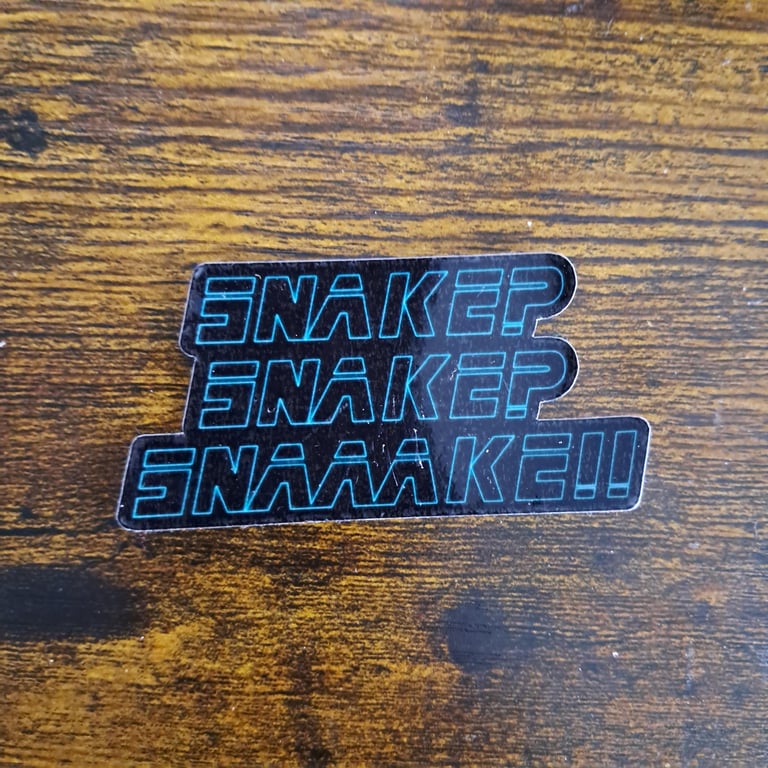 Metal Gear Solid Snake Sticker - Video Game Art