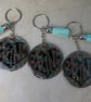Be Kind Acrylic and Resin Glitter Keyring - Image 3