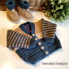 Boys Baby Cardigan  & Matching Booties 0-6 months size