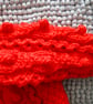 16" Red Aran Jacket with Hood - Image 4
