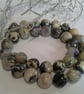 Serpentine  & Agate Sterling Silver Necklace - Image 1