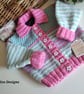Hand Knitted Baby Girl''s Cardigan  9-18 months  - Image 1