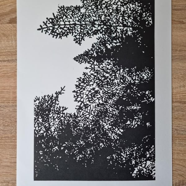 Ardkinglas Woodland Open Edition Linoprint Forest Collection