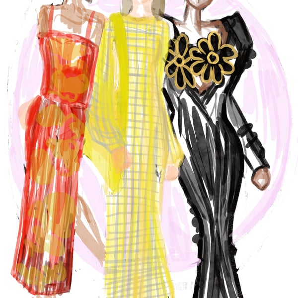 Digital fashion illustration
