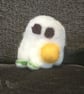 Cute child dressed as a ghost all ready to go out trick or treating. - Image 1