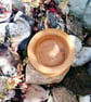 Beech Wood Small bowl with grooves. - Image 3
