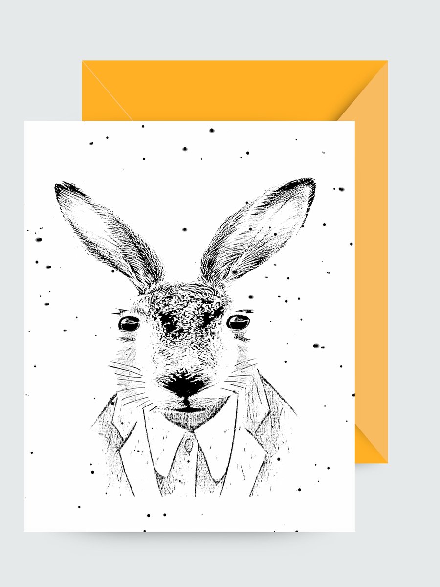 Hare Birthday, Greeting Card