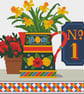 238 - Narrowboat Flower Jug & Daffodils Cross Stitch Pattern (PDF Counted Chart) - Image 2