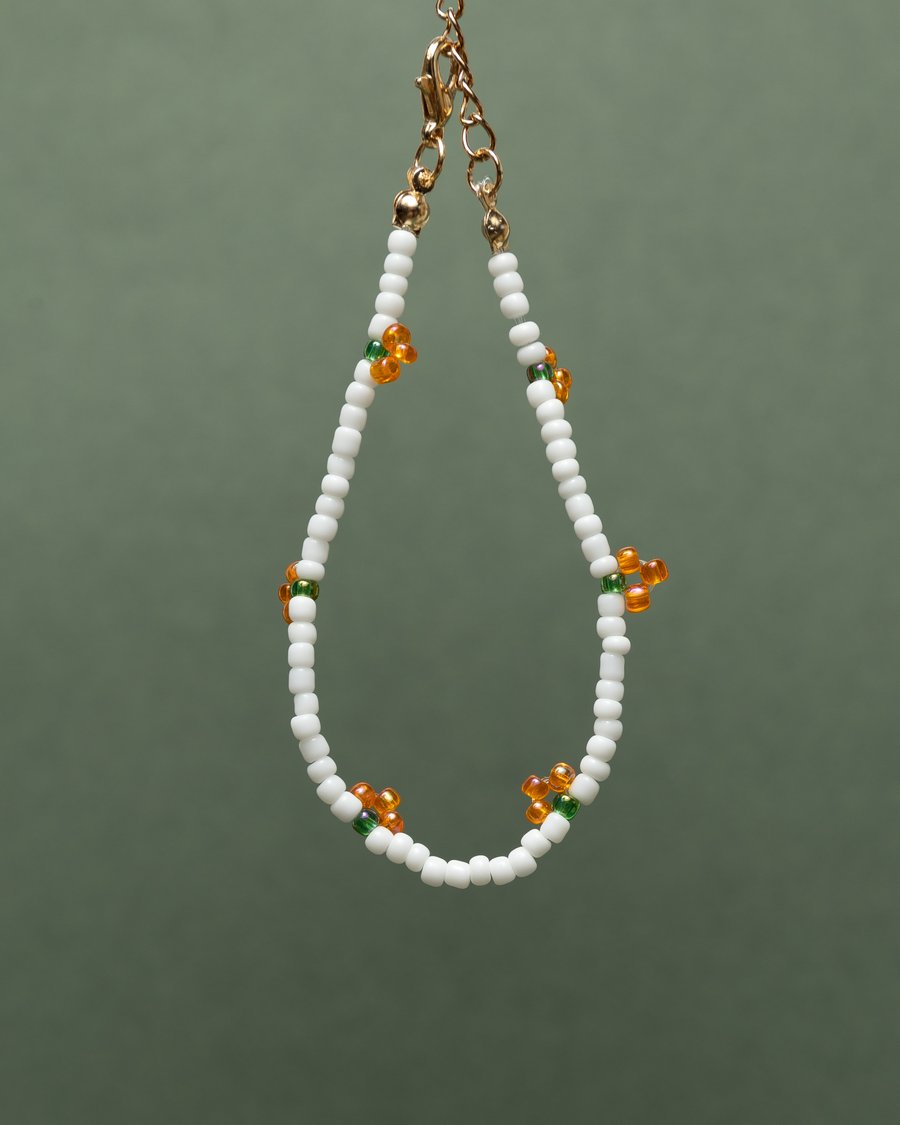 Beaded Tangerine Bracelet - Smoothie Collection.