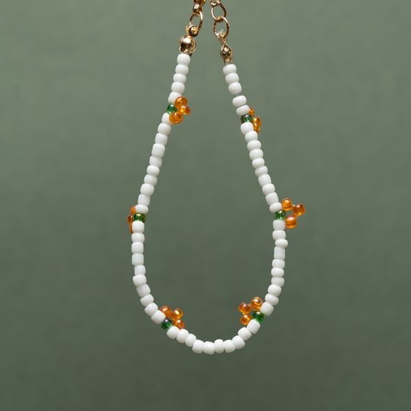Beaded Tangerine Bracelet - Smoothie Collection.