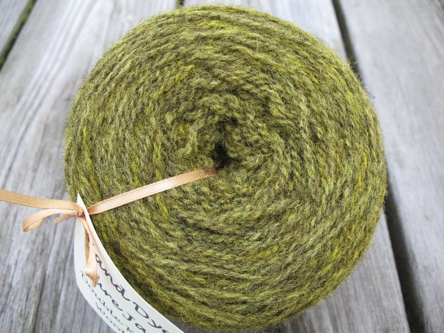 Hand-dyed Pure Jacob Aran Wool Wattle 100g