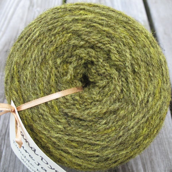 Hand-dyed Pure Jacob Aran Wool Wattle 100g