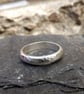 Handmade Men's Silver Meteorite Ring - Image 2